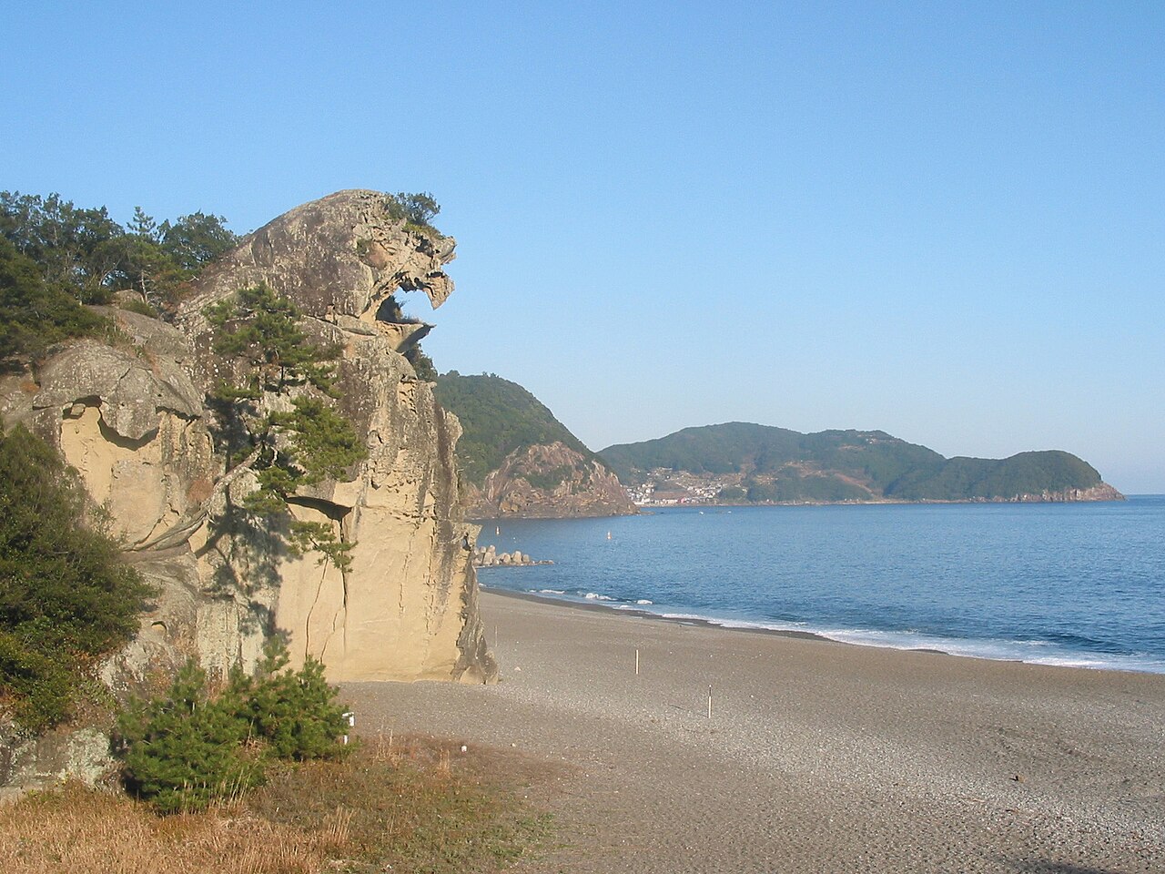 Shishiiwa rock at Onigajo
