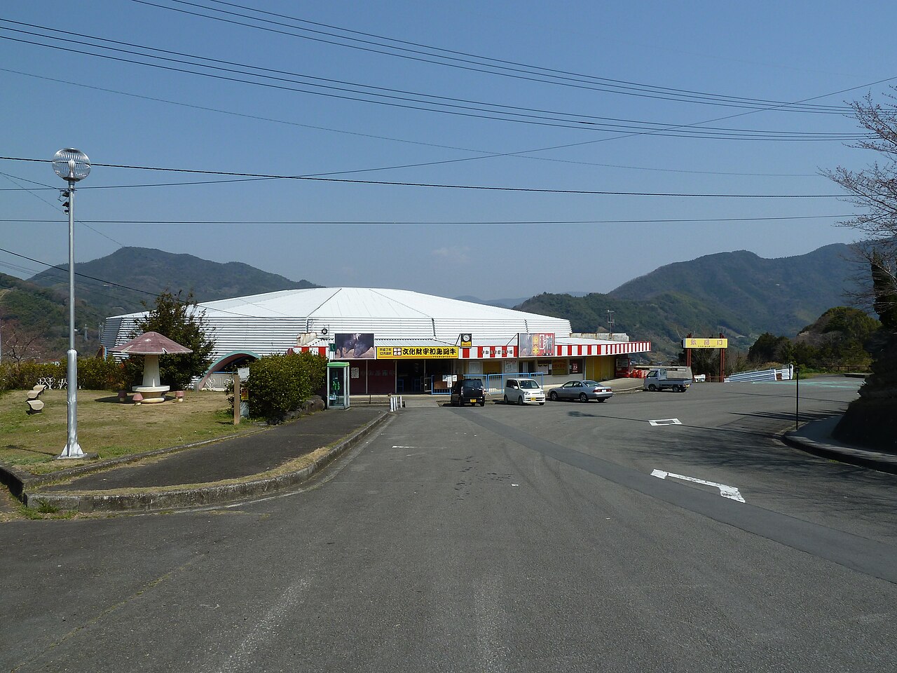 The municipal bullring on the edge of Uwajima